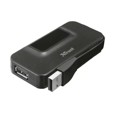 HUB extern TRUST, porturi USB USB 2.0 x 4, conectare prin USB 2.0, cablu 0.075 m, negru, &quot;TR-20577&quot;