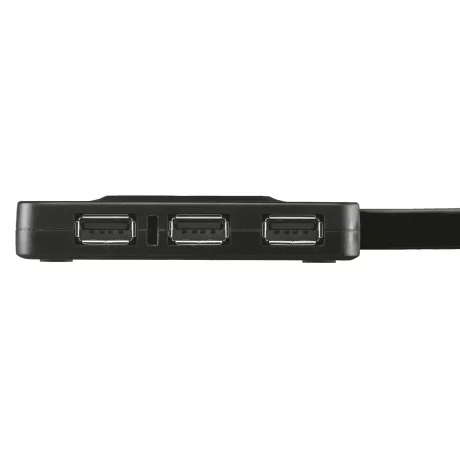 HUB extern TRUST, porturi USB USB 2.0 x 4, conectare prin USB 2.0, cablu 0.075 m, negru, &quot;TR-20577&quot;