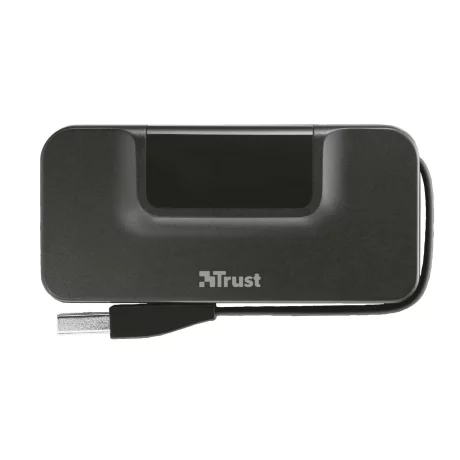 HUB extern TRUST, porturi USB USB 2.0 x 4, conectare prin USB 2.0, cablu 0.075 m, negru, &quot;TR-20577&quot;