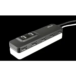 HUB extern TRUST, porturi USB USB 2.0 x 7, conectare prin USB 2.0, cablu 1.40m, negru, &quot;TR-20576&quot;