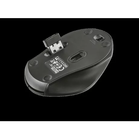 MOUSE TRUST, &quot;Oni Mircor&quot; notebook, PC, wireless, optic, USB, 1600 dpi, 3/1, buton selectare viteza, negru, &quot;TR-21048&quot;, (include TV 0.15 lei)