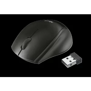 MOUSE TRUST, &quot;Oni Mircor&quot; notebook, PC, wireless, optic, USB, 1600 dpi, 3/1, buton selectare viteza, negru, &quot;TR-21048&quot;, (include TV 0.15 lei)