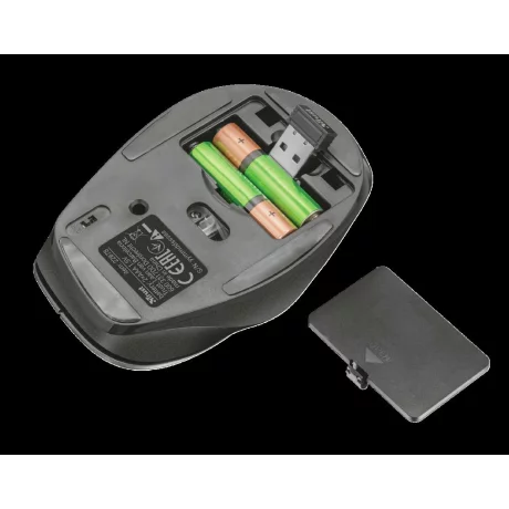 MOUSE TRUST, &quot; Ravan&quot; notebook, PC, wireless, optic, USB, 1600 dpi, 6/1, buton selectare viteza, negru, &quot;TR-22878&quot;, (include TV 0.15 lei)