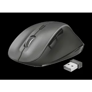 MOUSE TRUST, &quot; Ravan&quot; notebook, PC, wireless, optic, USB, 1600 dpi, 6/1, buton selectare viteza, negru, &quot;TR-22878&quot;, (include TV 0.15 lei)