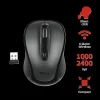 MOUSE TRUST, &quot;Sketch Silent Click&quot; notebook, PC, wireless, optic, USB, 2400 dpi, 4/1, buton selectare viteza, butoane silentioase, negru, &quot;TR-23266&quot;, (include TV 0.15 lei)