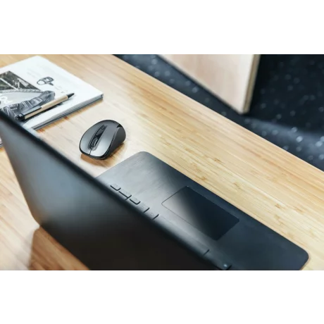 MOUSE TRUST, &quot;Sketch Silent Click&quot; notebook, PC, wireless, optic, USB, 2400 dpi, 4/1, buton selectare viteza, butoane silentioase, negru, &quot;TR-23266&quot;, (include TV 0.15 lei)