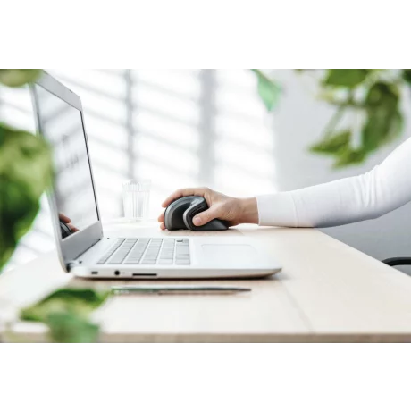 MOUSE TRUST, &quot;Verro Ergonomic&quot; notebook, PC, wireless, optic, USB, 1600 dpi, 6/1, buton selectare viteza, negru, &quot;TR-23507&quot;, (include TV 0.15 lei)