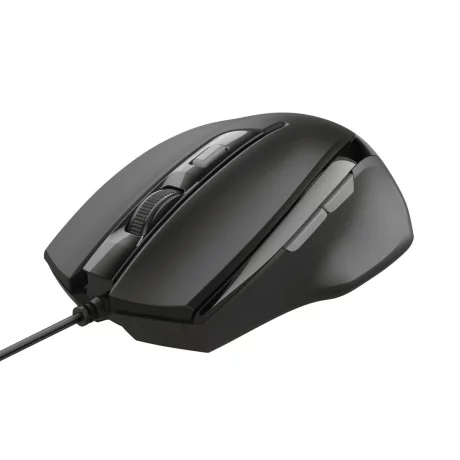 MOUSE TRUST, &quot;Voca Comfort&quot; notebook, PC, cu fir, optic, USB, 2400 dpi, 6/1, buton selectare viteza, negru, &quot;TR-23650&quot;, (include TV 0.15 lei)