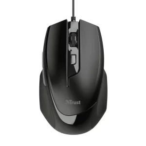 MOUSE TRUST, &quot;Voca Comfort&quot; notebook, PC, cu fir, optic, USB, 2400 dpi, 6/1, buton selectare viteza, negru, &quot;TR-23650&quot;, (include TV 0.15 lei)