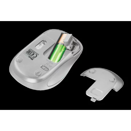 MOUSE TRUST, &quot;Yvi FX&quot; notebook, PC, wireless, optic, USB, 1600 dpi, 4/1, iluminare, buton selectare viteza, alb, &quot;TR-22335&quot;, (include TV 0.15 lei)