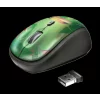 MOUSE TRUST, &quot;Yvi&quot; notebook, PC, wireless, optic, USB, 1600 dpi, 4/1, buton selectare viteza, negru / print, &quot;TR-23389&quot;, (include TV 0.15 lei)