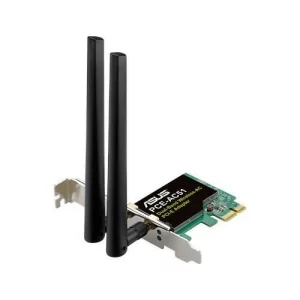 PLACA RETEA ASUS , intern wireless 2.4 GHz | 5 GHz, PCI-E, port, 750 Mbps, antena externa x 2, &quot;PCE-AC51&quot;