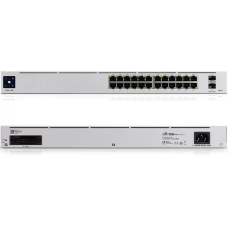 SWITCH PoE UBIQUITI, &quot;UNIFI PRO SWITCH 24&quot;port Gigabit x 24, SFP SFP+ x 2, managed, rackabil, carcasa metalica, &quot;USW-PRO-24-POE&quot;