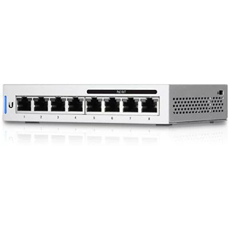 SWITCH PoE UBIQUITI, &quot;UNIFI SWITCH 8&quot;port Gigabit x 8, managed, rackabil, carcasa metalica, &quot;US-8-60W&quot;