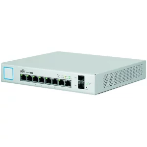 SWITCH PoE UBIQUITI, &quot;UNIFI SWITCH 8&quot;port Gigabit x 8, SFP SFP x 2, managed, nerackabil, carcasa metalica, &quot;US-8-150W-EU&quot;