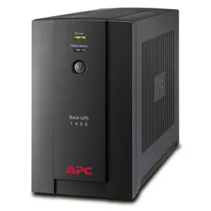 UPS APC, &quot;Back-UPS BX&quot;, Line Int. , mini tower, 1400VA/700W, AVR, Schuko x 4, LED, back-up 11 - 20 min., &quot;BX1400U-GR&quot;, SP prelungire garantie(WBEXTWAR1YR-SP-01/WBEXTWAR3YR-SP-01),