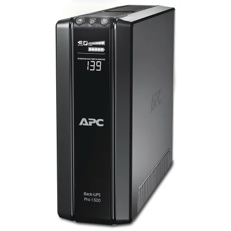 UPS APC, &quot; Back-UPS RS&quot;, Line Int. cu management, tower, 1500VA/865W, AVR, IEC x 10, 1 x baterie APCRBC124, display LCD, back-up 11 - 20 min., &quot;BR1500GI&quot;