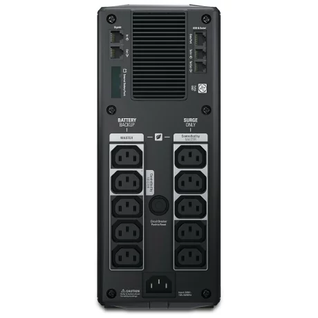 UPS APC, &quot; Back-UPS RS&quot;, Line Int. cu management, tower, 1500VA/865W, AVR, IEC x 10, 1 x baterie APCRBC124, display LCD, back-up 11 - 20 min., &quot;BR1500GI&quot;