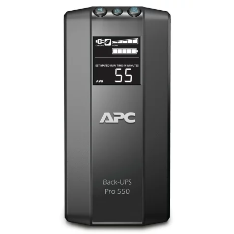UPS APC, &quot; Back-UPS RS&quot;, Line Int. cu management, mini tower, 550VA/330W, AVR, IEC x 6, 1 x baterie APCRBC110, display LCD, back-up 11 - 20 min., &quot;BR550GI&quot;, SP prelungire garantie(WBEXTWA R1YR-SP-01/WBEXTWAR3YR-SP-01),