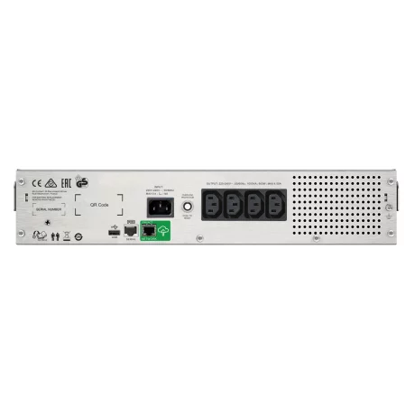 UPS APC, &quot;Smart-UPS C&quot;, Line Int. cu sinusoida pura cu management, rack, 1000VA / 600W, AVR, IEC x 4, 1 x baterie APCRBC124, display LCD, back-up 21 - 30 min., &quot;SMC1000I-2UC&quot;, SP prelungire garantie(WBEXTWAR1YR-SP-02/WBEXTWAR3YR-SP-02),