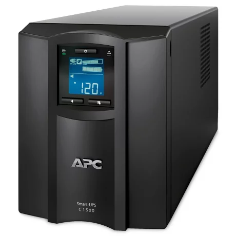 UPS APC, &quot;Smart-UPS C&quot;, Line Int. cu sinusoida pura cu management, mini tower, 1500VA / 900W, AVR, IEC x 4, 1 x baterie RBC6, display LCD, back-up 21 - 30 min., &quot;SMC1500IC&quot;,SP prelungire garantie (WBEXTWAR1Y R-SP-03/WBEXTWAR3YR-SP-03),