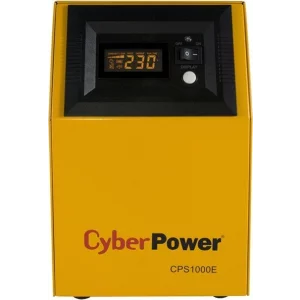 UPS CYBER POWER Inverter (pt. motoare, pompe etc.), Sinusoida Pura,  1000VA/ 700W, AVR, 2 x socket Shucko, display LCD, fara baterie, seria EPS, &quot;CPS1000E&quot; (include TV 8 lei)