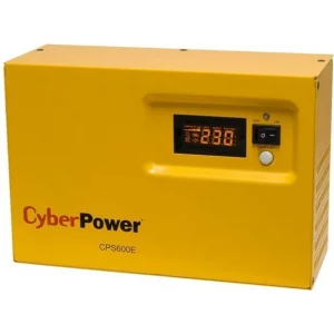 UPS CYBER POWER Inverter (pt. motoare, pompe etc.), Sinusoida Pura,   600VA/ 420W, AVR, 1 x socket Shucko, display LCD, fara baterie, seria EPS, &quot;CPS600E&quot; (include TV 3 lei)