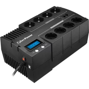 UPS CYBER POWER Line Int. cu management, LCD, brick,  1200VA/ 720W, AVR, 8 x socket Shucko, display LCD, 2 x baterie 12V/5.8Ah, Backup 51-80min, incarc.8h, USB, USB Charger Port, combo RJ45, GreenPower (Energy Saving), &quot;BR1200ELCD&quot; (include TV 8 lei)