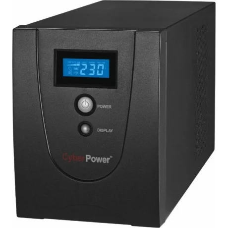 UPS CYBER POWER Line Int. cu management, LCD, tower,  2200VA/ 1320W, AVR, 6 x socket IEC, display LCD, 2 x baterie 12V/9Ah, Backup 1 - 6 min, incarcare 8h, USB, RS232, combo RJ45, GreenPower (Energy Saving), &quot;VALUE2200EILCD&quot;  (include TV 23 lei)