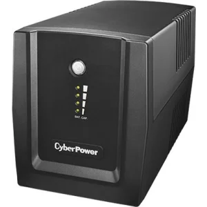 UPS CYBER POWER Line Int. cu management,  LED,  1500VA/ 900W, AVR, 4 x socket Shucko, indicatie status cu LED, 2 x baterie 12 V/7.5Ah, Backup 60 - 90 min, incarcare 8h, conector USB, combo RJ45, &quot;UT1500E&quot; (include TV 8 lei)