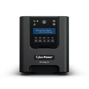 UPS CYBER POWER Line Int. cu Sinusoida Pura, LCD, tower,    750VA/ 675W, AVR, 6 x socket IEC, display LCD, 1 x baterie RBP0014, Backup 4 - 12 min, incarcare 8h, USB, RS232, GreenPower, serie PR &quot;PR750ELCD&quot;  (include TV 3 lei)