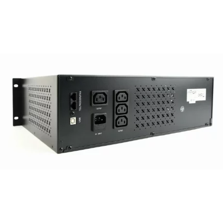 UPS GEMBIRD, Line Int. cu management, rack, 1500VA/900W, AVR, IEC x 4, 2 x baterie 12V/8Ah, display LCD, back-up 1 - 10 min., &quot;UPS-RACK-1500&quot;, (include TV 8 lei)