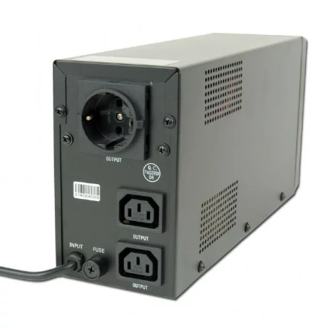 UPS GEMBIRD, Line Int. , mini tower, 650VA/390W, AVR, IEC x 2/ Schuko x 1, 1 x baterie 12V/7Ah, display LCD, back-up 1 - 10 min., &quot;EG-UPS-031&quot;, (include TV 8 lei)