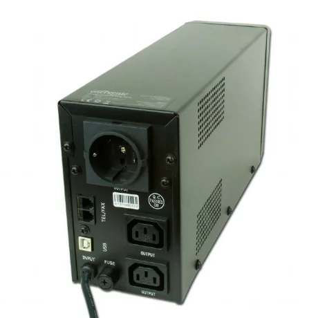 UPS GEMBIRD, Line Int. cu management, mini tower, 850VA/510W, AVR, IEC x 2/ Schuko x 1, 1 x baterie 12V/8Ah, display LCD, back-up 11 - 20 min., &quot;EG-UPS-032&quot;, (include TV 8 lei)