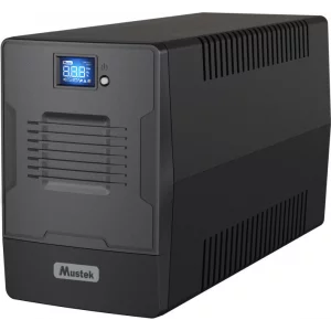 UPS MUSTEK Line Int. cu management, LCD,  1000VA/ 600W, AVR, 2 x IEC &amp;amp;amp; 2 x Shucko, display LCD, 2 x baterie 12V/7Ah, Backup: 30 sec - 35 min., incarcare: 6h, con. USB, combo RJ45, &quot;PowerMust 1000 Li. LCD&quot;&quot;1000-LCD-LI-T30&quot;  (include TV 8 lei)