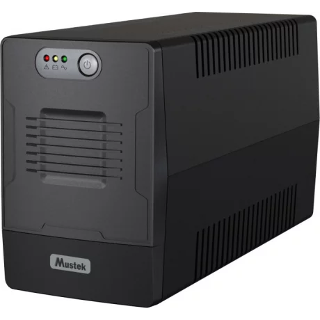 UPS MUSTEK Line Int. cu management,  LED,  1000VA/ 600W, AVR, 4 x socket Schuko, status cu LED, 2 x baterie 12V/7Ah, Backup: 30s- 30 min., incarcare: 6h, con. USB, combo RJ45, &quot;PowerMust 1000 Line Int. LED&quot;&quot;1000-LED-LI-T10&quot; (include TV 8 lei)