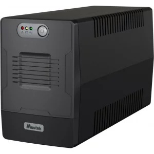 UPS MUSTEK Line Int.  fara management,  1000VA/ 600W, AVR, 4 x socket Schuko, indicatie status cu LED, 2 x baterie 12V/7Ah, Backup: 1 - 7 min., incarcare: pana la 6h, &quot;PowerMust 1000 EG&quot; &quot;1000-LED-LIG-T10&quot;  (include TV 8 lei)