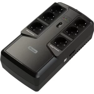 UPS MUSTEK  Offline (fara AVR),   600VA/ 300W, 6 x socket Schuko, indicatie status cu LED, 1 baterie 12V/4.5Ah, Backup: 5 min., incarcare: pana la 6h, conector USB, combo RJ45, &quot;PowerMust 600 Offline&quot; &quot;600-LED-OFF-T10&quot;   (include TV 3 lei)