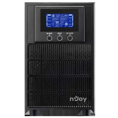 UPS NJOY, &quot;ATEN PRO 2000&quot;, Online cu sinusoida pura, tower, 2000VA/1800W, AVR, Schuko x 3, 4 x baterie 12V/9Ah, display LCD, back-up 1 - 10 min., &quot;PWUP-OL200AP-AZ01B&quot;, ,