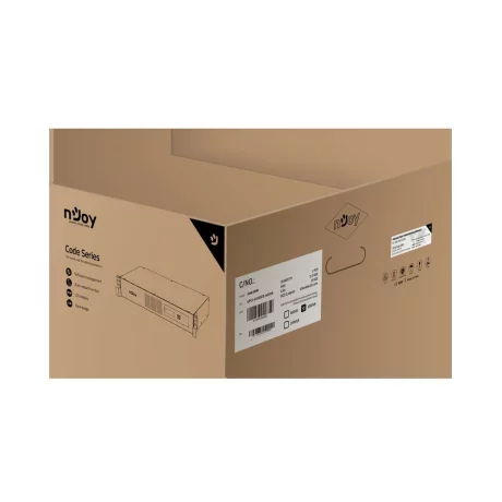 UPS NJOY, &quot;CODE 1000&quot;, Line Int. cu sinusoida pura cu management, rack, 1000VA/600W, AVR, IEC x 8, 2 x baterie GP07122L, display LCD, back-up 1 - 10 min., &quot;UPLI-LI100CO-AZ01B&quot;, ,