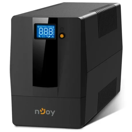 UPS NJOY, &quot;HORUS P 600&quot;, Line Int. cu management, mini tower, 600VA/360W, AVR, Schuko x 2, 1 x baterie GP07122L, display LCD, back-up 1 - 10 min., &quot;PWUP-LI060H1-AZ01B&quot;, ,