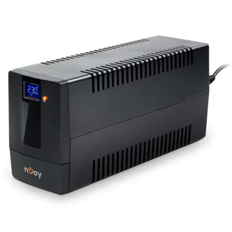 UPS NJOY, &quot;HORUS P 600&quot;, Line Int. cu management, mini tower, 600VA/360W, AVR, Schuko x 2, 1 x baterie GP07122L, display LCD, back-up 1 - 10 min., &quot;PWUP-LI060H1-AZ01B&quot;, ,