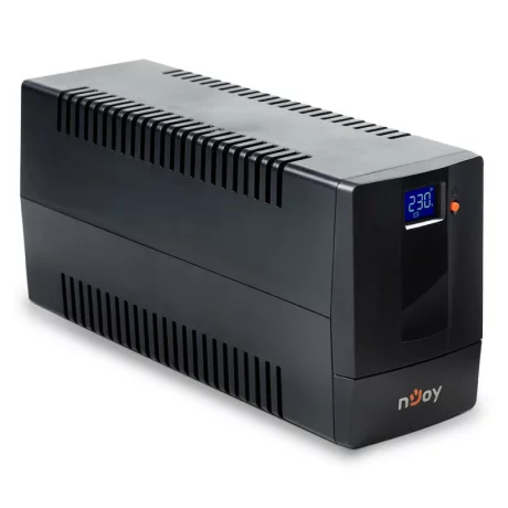 UPS NJOY, &quot;HORUS P 600&quot;, Line Int. cu management, mini tower, 600VA/360W, AVR, Schuko x 2, 1 x baterie GP07122L, display LCD, back-up 1 - 10 min., &quot;PWUP-LI060H1-AZ01B&quot;, ,