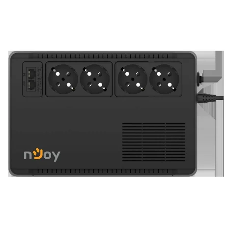 UPS NJOY, &quot;SOTER 600&quot;, Line Int. cu management, brick, 600VA/360W, AVR, Schuko x 4, 1 x baterie GP05122F, back-up 1 - 10 min., &quot;PWUP-LI060SR-AZ01B&quot;, ,