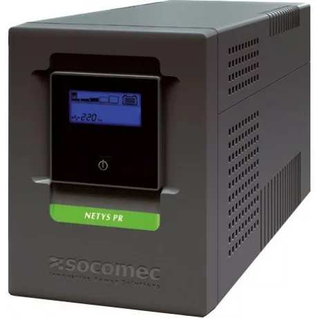 UPS SOCOMEC Line Int. cu Sinusoida Pura,  tower,  1000VA/ 700W, AVR, 4 x socket IEC, display LCD, 2 x baterie 24V/7Ah, Backup 45 min, incarcare 8h, conector USB, combo RJ45, &quot;Netys PR MT 1000VA&quot; &quot;NPR-1000-MT&quot; (incl. timbru verde 4 lei)
