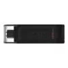 Memorie USB 3.2 Type-C KINGSTON 128 GB, clasica, carcasa plastic, negru, DT70/128GB