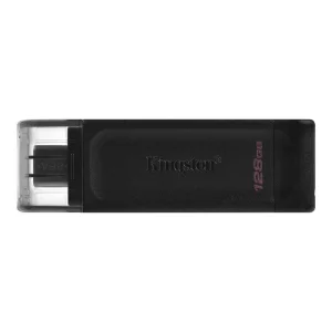 Memorie USB 3.2 Type-C KINGSTON 128 GB, clasica, carcasa plastic, negru, DT70/128GB