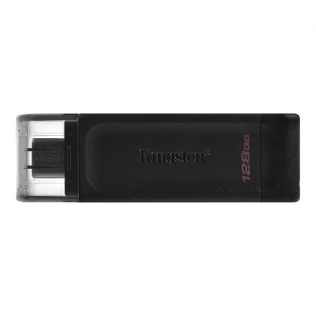 Memorie USB 3.2 Type-C KINGSTON 128 GB, clasica, carcasa plastic, negru, DT70/128GB