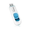 Memorie USB 2.0 ADATA 32 GB, retractabila, carcasa plastic, alb / albastru, AC008-32G-RWE