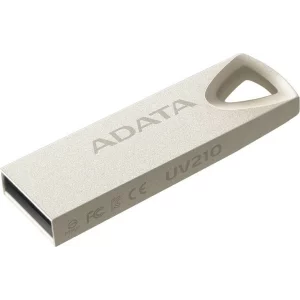 MEMORIE USB 2.0 ADATA 16 GB, clasica, carcasa metalica, argintiu, AUV210-16G-RGD